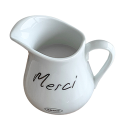Ins Style Korean Blogger Same Style Ceramic Milk Pot French Retro Merci Milk Can Espresso Cup Milk Cup