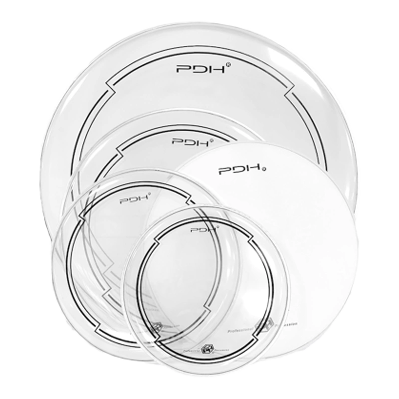 PDH架子鼓皮小军鼓嗵鼓底鼓皮单层透明带止音圈特惠套皮音色美丽