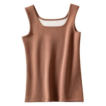 
New style pure cotton plus velvet thickened camisole for women in autumn and winter
