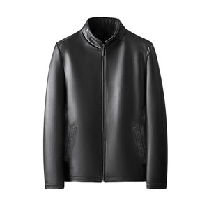 [Sheepskin] Sundesi Men's Leather Jacket 2026 Spring Model Young and Middle-aged Stand Collar Leather Jacket
