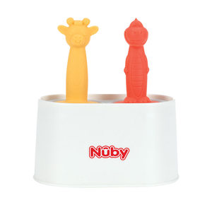 
[Self-operated] NUBY homemade ice cream ice cream mold silicone animal handle for home use to make popsicles
