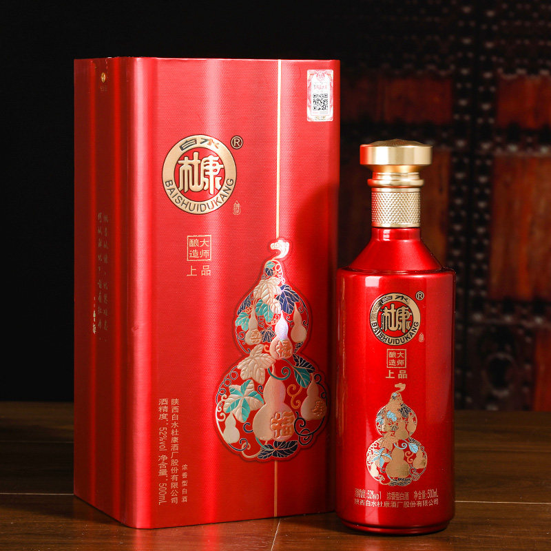白水杜康52度大师酿造上品浓香型白酒结婚宴喜酒红瓶500ml*6整箱评价