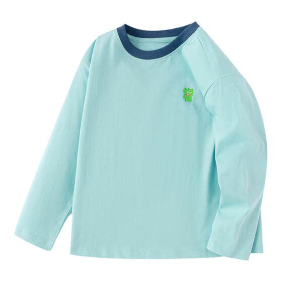 
Balabala children's long-sleeved T-shirt boy baby pure cotton loose girl's bottoming shirt top T spring and autumn children's clothing