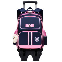 Trolley schoolbag primary school girl six-wheel stair climber boy