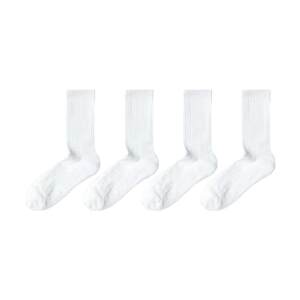 High tube sweat absorbing and breathable pure cotton running socks on the shell, pure white sports socks for boys