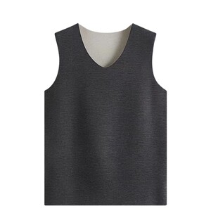 
Men's German velvet thermal vest plus velvet thickened autumn and winter cold-proof stomach protection vest silk heating fiber seamless vest