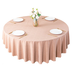 Tablecloth European -style waterproof oil -proof hot -free water -free hotel restaurant home round large round table table cloth cloth cloth cloth art