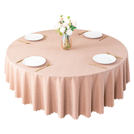 Tablecloth European -style waterproof oil -proof hot -free water -free hotel restaurant home round large round table table cloth cloth cloth cloth art