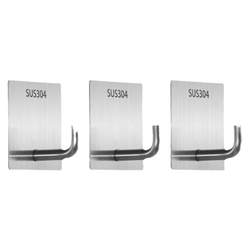 No punching stainless steel adhesive hook strong traceless hook