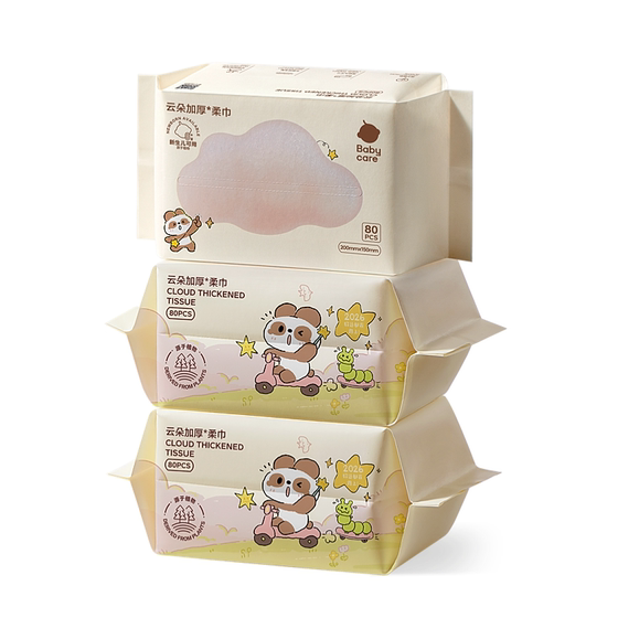 babycare bear towel thickened newborn baby special soft towel disposable baby face towel non-cotton soft towel