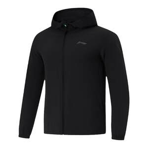 Li Ning Men's Sunscreen Clothes 2024 Summer Ice Comfortable Casual Sports Cardigan Hooded Windbreaker AFDU163