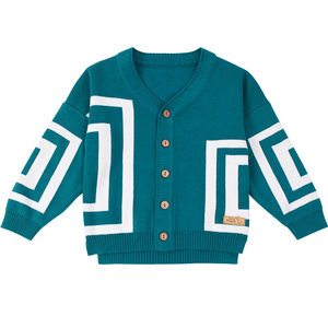 
Broken code clearance children's knitted cardigan autumn and winter clothes thickened sweater boy baby bottoming shirt girl top