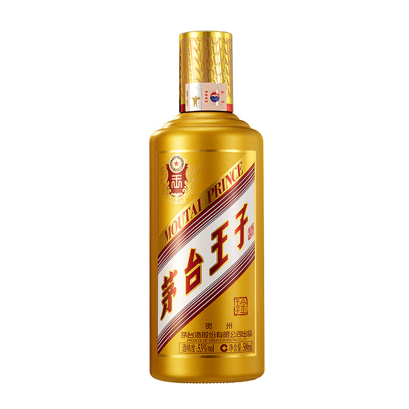 茅台 金王子 53%vol 酱香型白酒 500ml 单瓶装 168元 