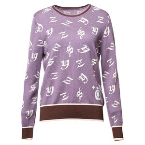 
Shengyuzhu official flagship store autumn and winter sweater top pullover loose long sleeve base letter mother-in-law clothing high-end fashion