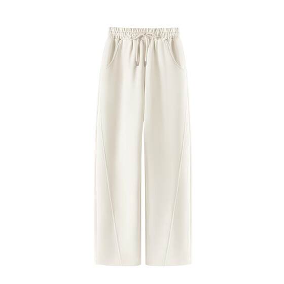 
Baleno Black Narrow Banana Pants Women's 2025 Autumn New Casual Sports Pants Loose Wide Leg Straight Pants N