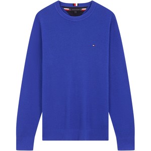 
Tommy autumn and winter men's pure cotton casual commuting simple solid color round neck inner base shirt knitted sweater