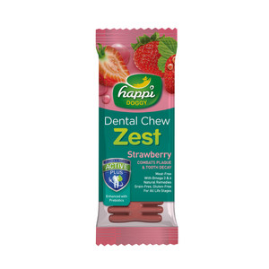 Singapore HAPPISKIPIPI dogs clean teeth bone grinding teeth rods snacks, biting teeth and bone deodorizing 25g*3
