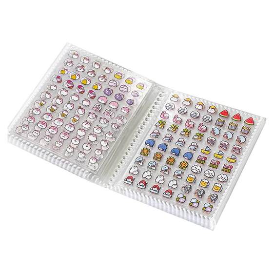 
Mini doc small nose sticker for toys for girls children's little biga hand account sticker drawing cute high-looking Guka sticker decorative material mini patch DIY small pickup hand sticker book
