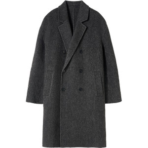 
Ishimiyama high-end yak wool double-sided woolen coat men's mid-length suit collar men's woolen coat