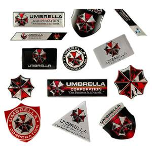 Biochemical crisis umbrella metal labeling motorcycle car fuel tank cover body scratch sticker window decoration sticker
