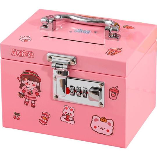Mao Xiaoxin Metal Piggy Bank with Password Lock - Large Capacity