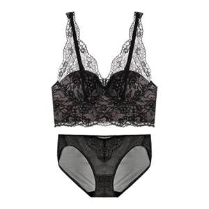 
Uras Monet Garden Lace Underwear Women Can Wear Slinging French Sexy Inner Vest Bra Set