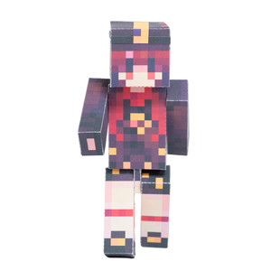 
Minecraft Magnetic Movable Walnut Jie Jie Maggie Handmade DIY Paper Model Man Doll Hand Toy Gift