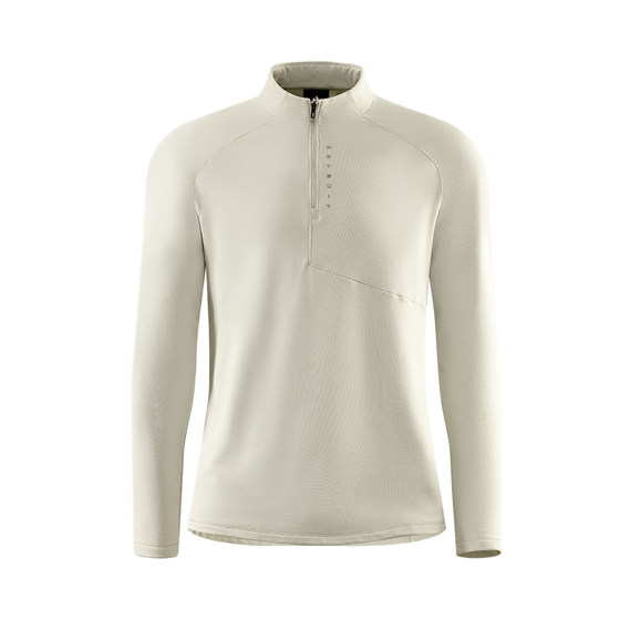 
hotsuit back show long-sleeved T-shirt men's 2026 spring half-zip plaid outdoor fleece warm base shirt