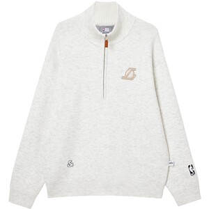 
[NBA Co-branded Lakers] Jack Jones Men's Spring Wool Sweater Half-Zip Casual Loose
