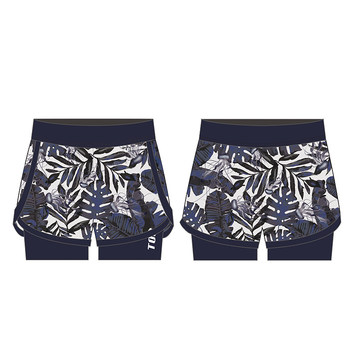 
Fitness quick-drying sun protection double-layer conservative boxer swim trousers