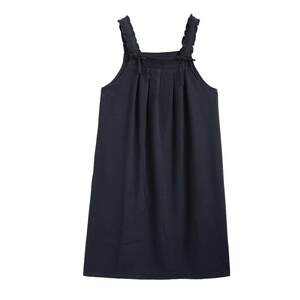 
Zihan wood fungus wide-edged suspender dress for women in winter new sweet, loose and versatile layered mid-length A-line skirt