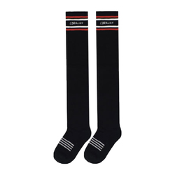 Corian Korean Badminton Uniform Autumn And Winter Women's Black And White Thickened Towel Bottom Warm Over-the-knee Sports Stockings
