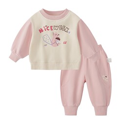 Children's sweatshirt set spring and autumn boys autumn new baby clothes autumn baby autumn clothes girls autumn two-piece set
