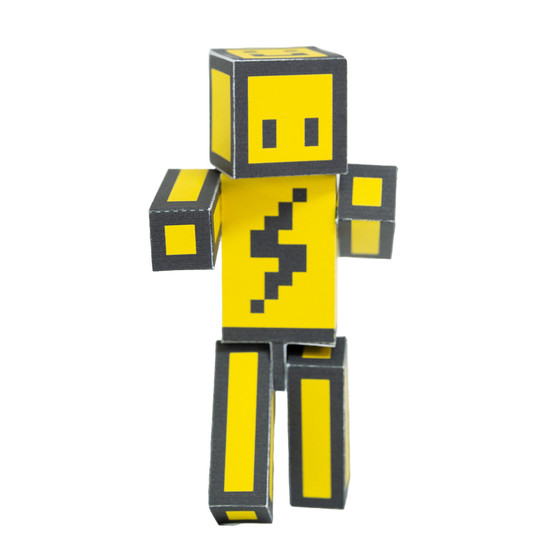 
Minecraft magnetic movable Jiang director Jiejie Steve handmade DIY paper model movable doll toys