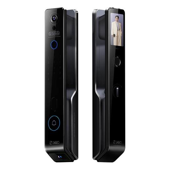 360 Smart Door Lock - Palm Vein Face Dual Camera Cat Eye - Fingerprint ...