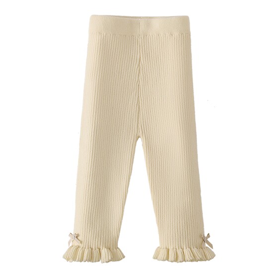 
[Antibacterial Far Infrared] Girls' Leggings Autumn and Winter Baby New Trendy Girls' Lace Pants Children's Flared Pants