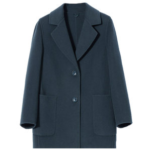 
Middle-aged double-sided cashmere coat for women small short 2025 autumn and winter new mother suit collar woolen jacket