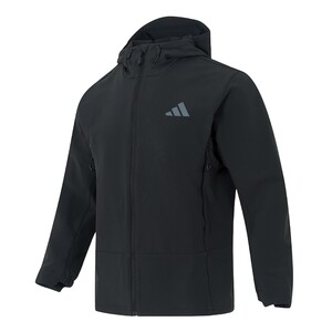 
Adidas Jacket Men's 2026 Spring New Woven Hooded Sportswear Outdoor Training Warm Jacket