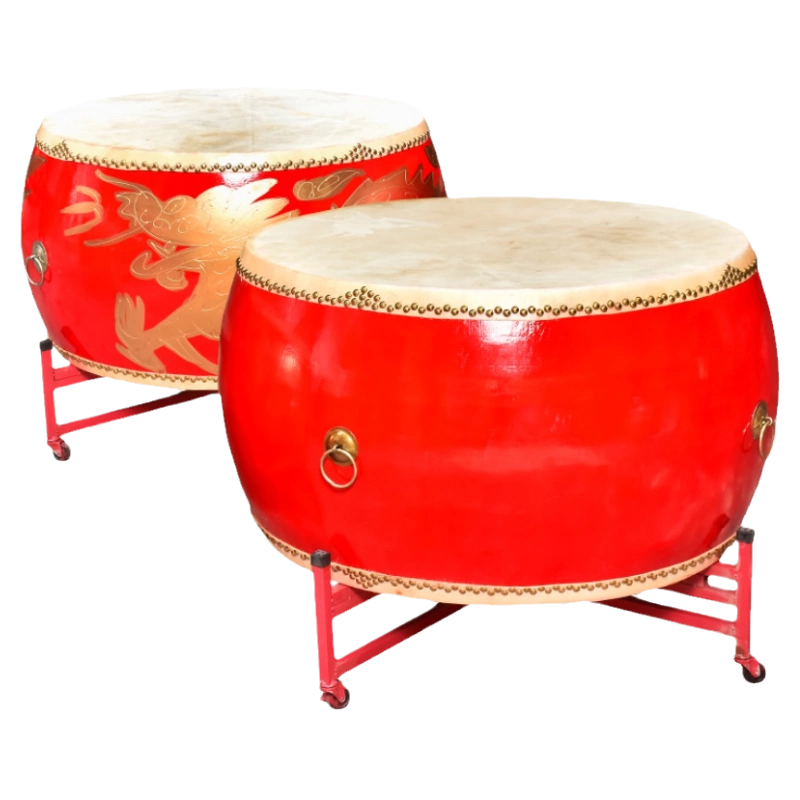大鼓牛皮鼓立式中國鼓成人戰鼓龍鼓寺廟鼓舞蹈演出裝飾