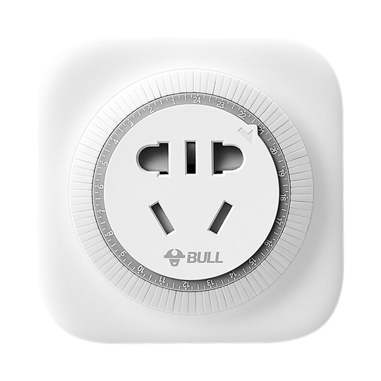 Bull Mechanical Timer Socket - 16A Automatic Power Off Countdown Timer