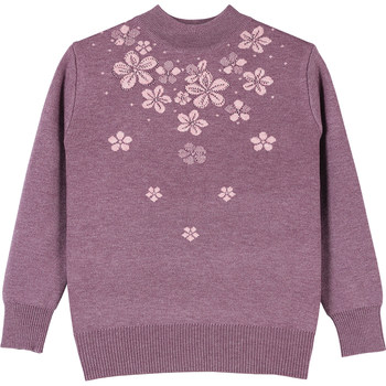 
Plush mom sweater half turtleneck warm inner layer