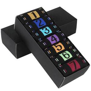 Men's Socks Weekly Socks Digital Seven-Day Mid-Tube Sports Cotton Unisex Weekly Socks Student Versatile Trend