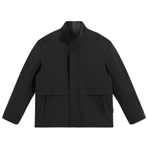 PEACEBIRD Men's Stand Collar Old Money Style Commuting Executive Jacket Spliced Loose Jacket Men's Casual Fashion Jacket
