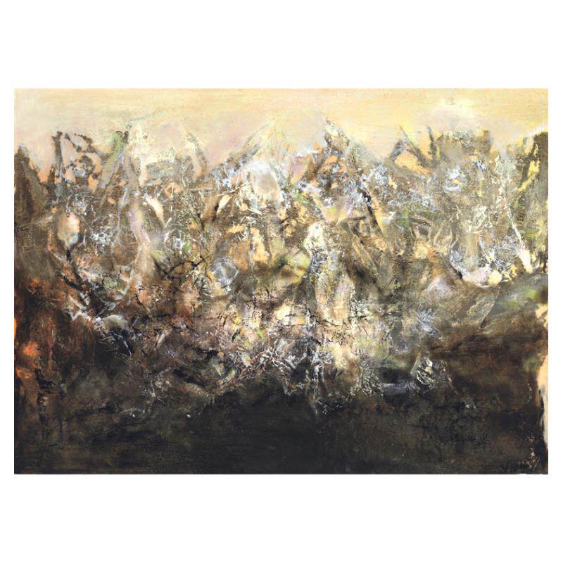 Toile Murale Art Abstrait Chat Rétro Noir - Grand Format - Neuf