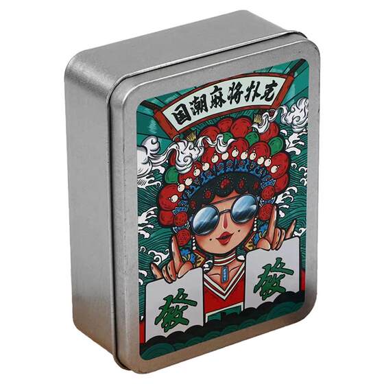 Cards Mahjong Poker 144 Zhangjia Family Portable Portable Thickening Patient Paper Mahopper