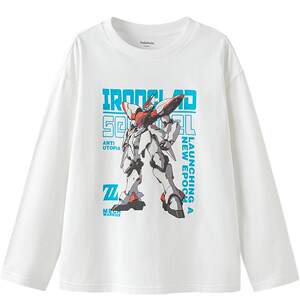 
Balabala children's clothing boys' long-sleeved T-shirt children's summer clothing big children's mecha printed tops casual
