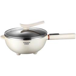 Genuine 304 stainless steel electric wok multifunctional uncoated electric cooking pot household electric pot steaming, frying and frying electric hot pot