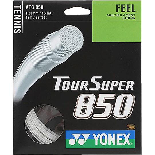 Polyester Tennis Racket String Yonex TG125 Polyester Tennis String - White