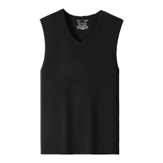 
Yalu men's threaded vest wide shoulder V-neck pure cotton sports base hull men's large-size summer sweat-absorbing shirt