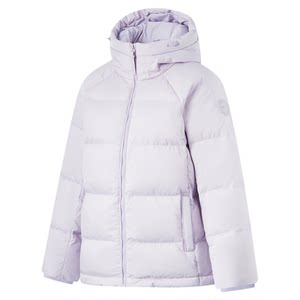 
Li Ning Short Down Jacket Women's New Hooded Versatile Coat Autumn and Winter Warm Duck Down Top Sportswear Women